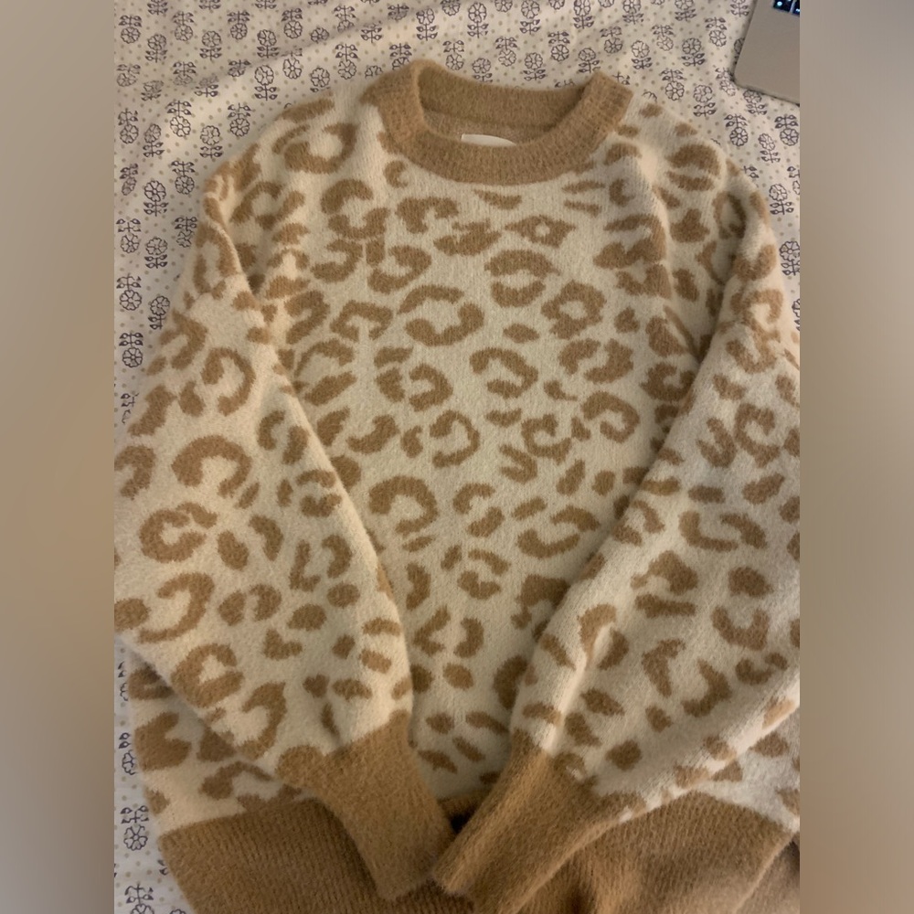 Aerie cheetah print sweater